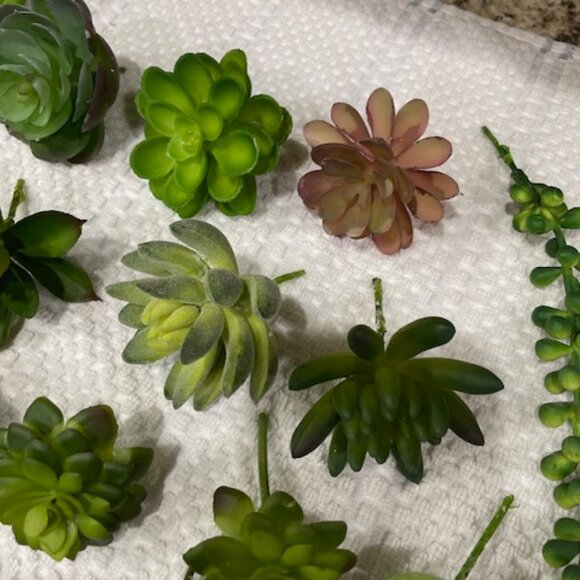 Faux Plant Succulents Lot of 26 Artificial Home Decor - Picture 3 of 7